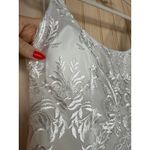 Lulus NWT Positively Romantic White Sheer Mesh Embroidered Maxi Dress Bridal S Photo 7