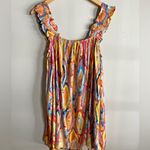 JODIFL  Multicolor Abstract Print Ruffle Strap Boho Mini Dress Size Large Photo 5