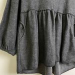 Farmhouse Frocks Sweatshirt Dress Womens Small Gray Hoodie Pockets Relaxed Photo 3