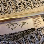 RD Style Grey Cream Speckled Long Sleeve Tight Knit Sweater Zipper Detail Size M Photo 4