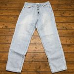 BP  Light Wash Jeans High Waist leg Button Utility Women's 29‎ Photo 0