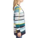 1901 Small  Abstract Plaid Button Front Cardigan Sweater Photo 4