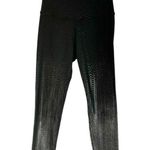 Beyond Yoga Drip Dot High Waisted Midi Leggings Black Gold Metallic Size Small Photo 0