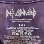 Def Leppard Animal Hystera Heavy Metal Cropped Tie Dye Large Photo 3