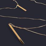 Chico's Chico’s Rose Gold Layered Pillar Bar Necklace 28” Photo 3