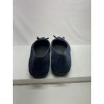 Aerosoles  Women Suede Pointed Toe Ballet Flats Comfort W/Bow Navy Blue Sz 10.5 Photo 3