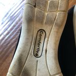 SALE Comfortivia black suede cut out slides size 6 Black Photo 2