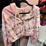 Young Fabulous and Broke Tie-Dye Cropped Hoodie. Size small. Photo 0