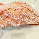 George Zamau'l Couture | Rare Vintage 1940s Pink Felt Rhinestone Feather Hat Photo 2