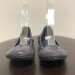 Tory Burch  Eddie Navy Blue Leather Ballet Flats 6 M Folding Elastic Rim *No box* Photo 3