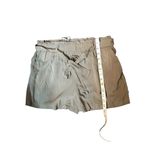 Charlotte Russe taupe olive paper bag waist shorts with belt sash Photo 6