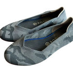 Rothy's  The Flat Round Toe Grey Camo Retired Print Comfort Washable Size 8.5 Photo 0