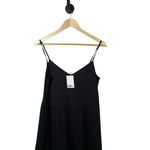 H&M NWT Women’s Tiered Strappy Maxi Dress in Black Size S Photo 3