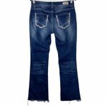 Amethyst Jeans  Dark Wash Boot Cut Raw Hem Photo 1