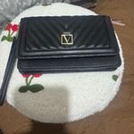 PINK - Victoria's Secret  Black Quilted Clutch Photo 1