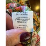 Show Me Your Mumu  Romper Women Large Green Pink Paisley Palace Rowdy‎ Romper Photo 12