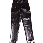 Princess Polly Faux Leather Black Pants Photo 2