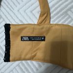 ZARA Yellow Leather Top Photo 1