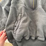 Joah Brown Retro Half Zip Sweatshirt Charcoal Luxe French Terry M/L Photo 10