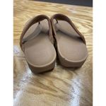 FitFlop Lulu Toe-Post Flip Flop Women's 10 Brown Leather Slide Sandals I88-592 Photo 4
