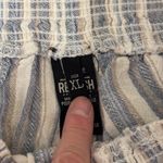 REWASH  High Waist Blue and White Striped Shorts Photo 2