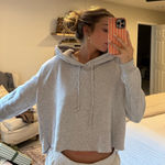 Brandy Melville  Grey Hoodie Photo 0