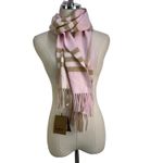 Burberry The Classic Check Cashmere Scarf Alabaster Pink Photo 8