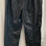 Karl Lagerfeld Paris Faux Leather Cargo Pants Sz 6 Photo 5