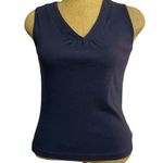 Christopher & Banks women’s navy V-neck tank top size small Photo 0