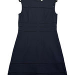 Reiss Neva Womens Navy Blue Sleeveless Sheath Dress UK 14 USA 10 EU 42 Photo 0