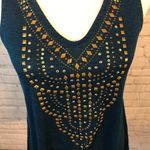 Knox Rose Tank Top Embellished Peacock Blue-XS Photo 1
