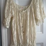 Olsenboye Cream Lace Blouse Photo 0