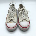 Converse  All Star Low Top Sneakers Canvas White Womens 7.5 Mens 5.5 Photo 3