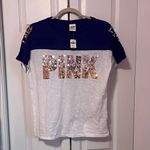 PINK - Victoria's Secret Victoria's Secret PINK Sequin T-Shirt Photo 0