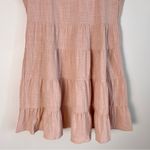 Knox Rose  Embroidered Pink Babydoll A-Line Dress Small Tiered Floral Bohemian Photo 4