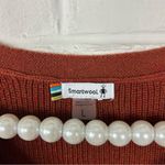 Smartwool Burnt Orange Merino Wool Blend Cable Knit Sweater Size L Photo 4