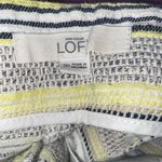 Loft Ann Taylor  Black Yellow White Striped Tweed The Riviera Short Size 00 Photo 3