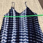SheIn  Blue Tie Dye Mini Loose Fitting Dress Photo 6