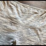 Tesla  Mid-Rise White Grey Cropped Heather‎ Marl Space Dye Leggings Small Photo 8