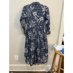 Hunter Bell RTR Hattie Dress White/Blue Floral Print Size XS MIDI long sleeve Photo 2
