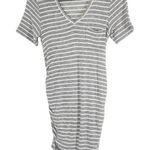 Tart Maternity Gray Stripe Ruched T Photo 0