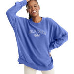 Aerie Self Care Club Oversized Pullover Graphic Sweatshirt Blue Periwinkle XS Photo 0