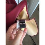Micas ‎ Faux Leather Dress Drape Neck Party Cocktail Maroon XL Photo 1