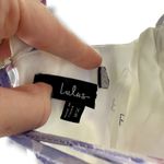 Lulus NWOT Hillela Ivory Purple Floral Ruffled Lace Photo 6