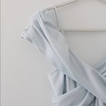 LPA / Revolve Shirred Cross Front Gown in Powder Blue Photo 17