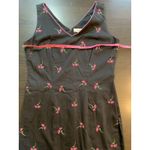 Amanda Smith Amanda‎ Smith Dress Women's 6 Black Pink Floral Flowers Embroidered Sleeveless Photo 5
