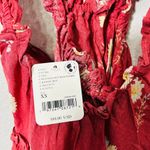 Free People NEW Bali Wild Daisy Red Floral Print Mini Dress Size XS Coastal Boho Photo 5
