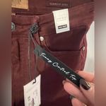 Judy Blue Garment Dyed High-Waist Tummy Control Wide Leg Cropped Jean Marroon Photo 1