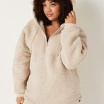 PINK - Victoria's Secret Victoria's Secret PINK Half Zip Sherpa  Photo 0