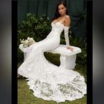 House Of CB  L D-DD  'Isabelle' White‎ Lace Long Sleeve Bridal Gown NWOT Photo 3